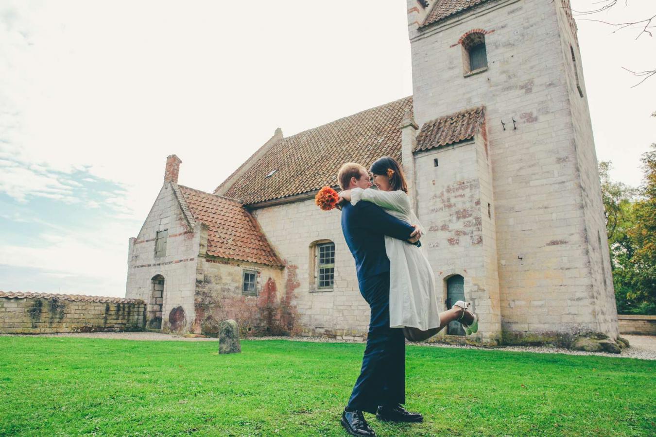Bryllup på Stevns Klint