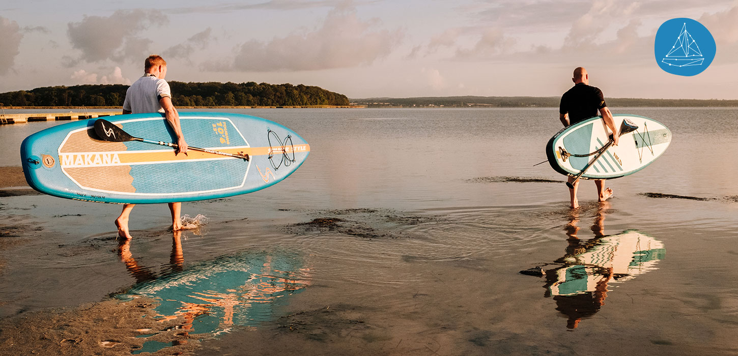 Mænd på Stand Up Paddel Board