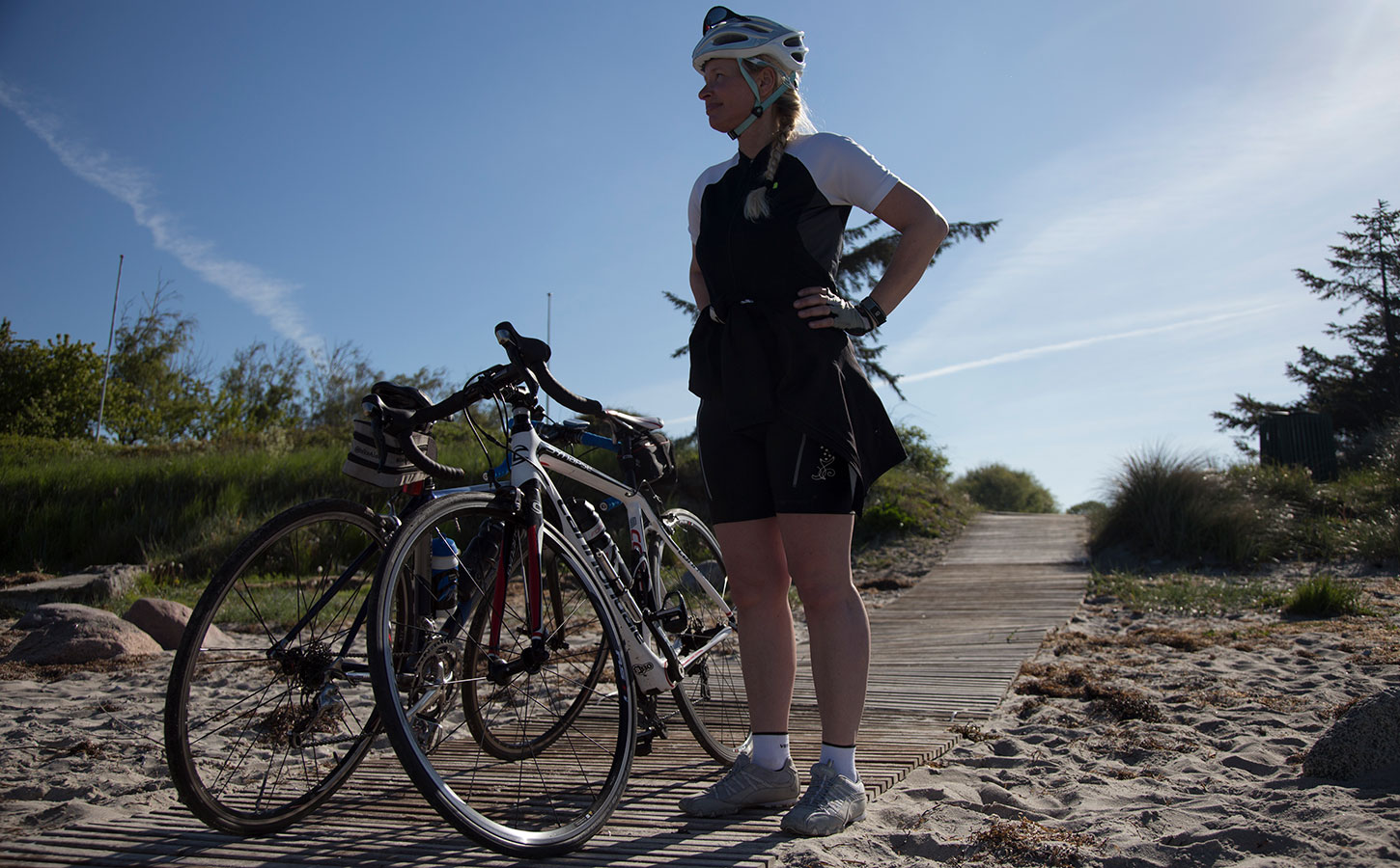 Cykler ved Svinø Strand