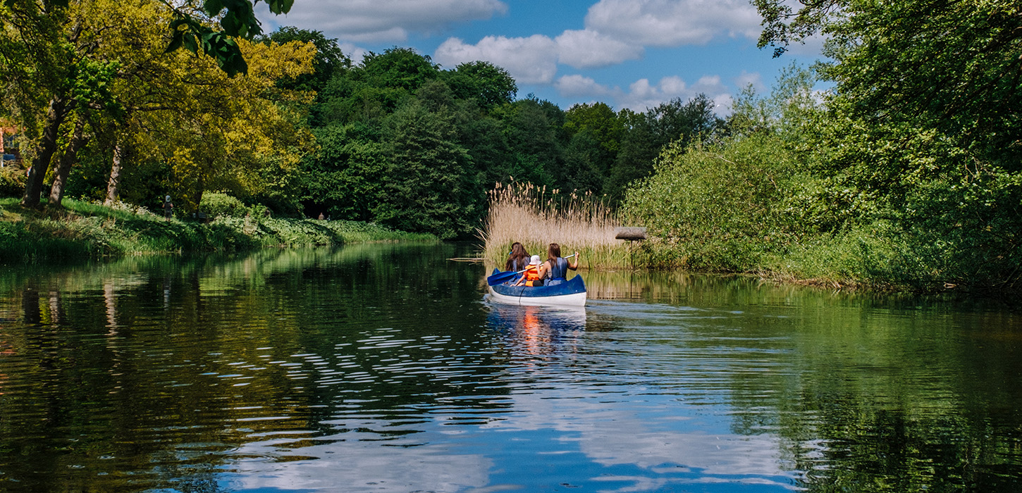 Kano på Susåen i Næstved