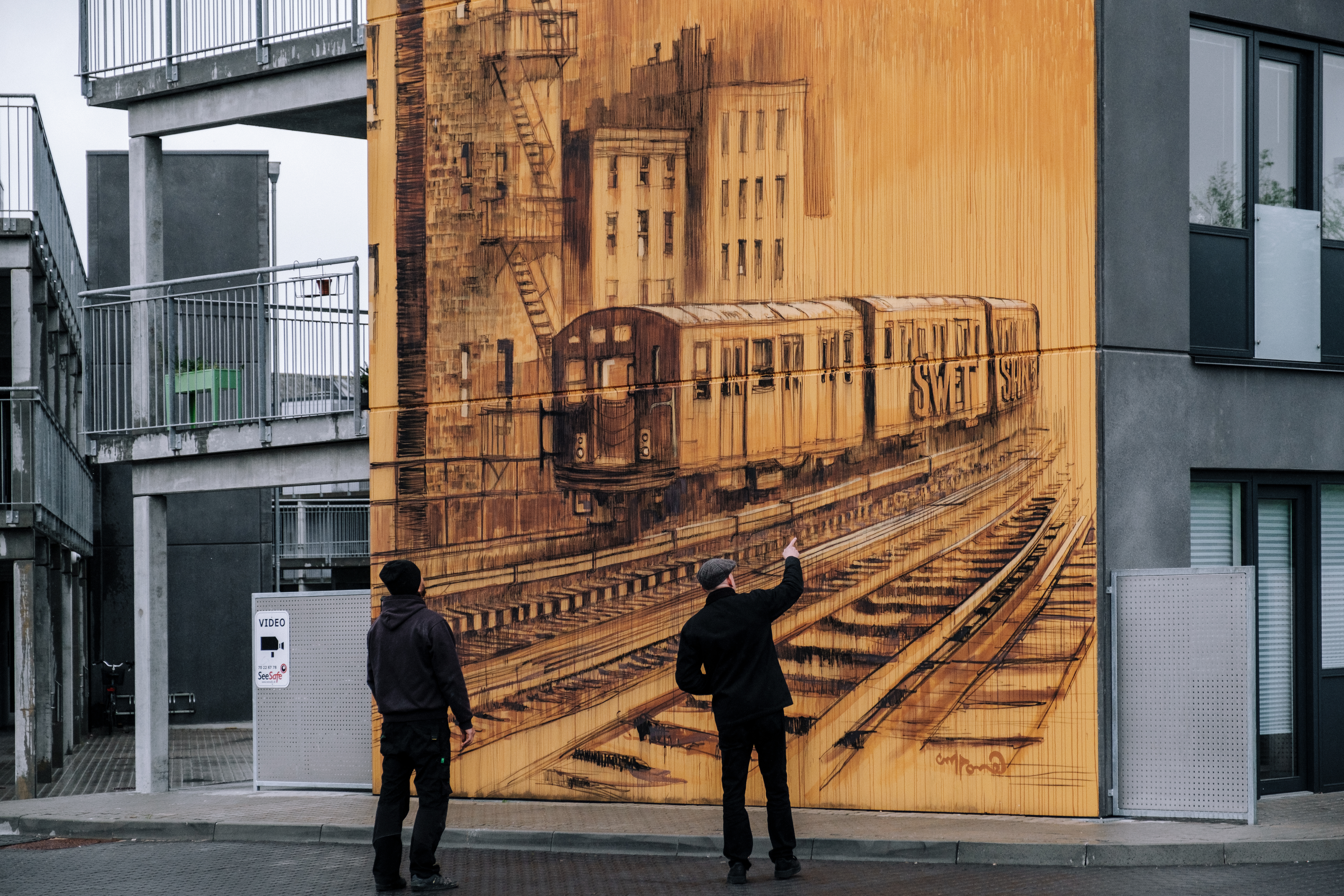 Næstved Kunstby gavlmaleri